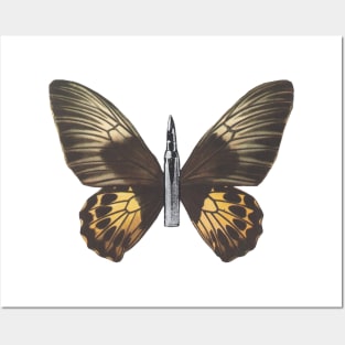 Bullet With Butterfly Wings Posters and Art